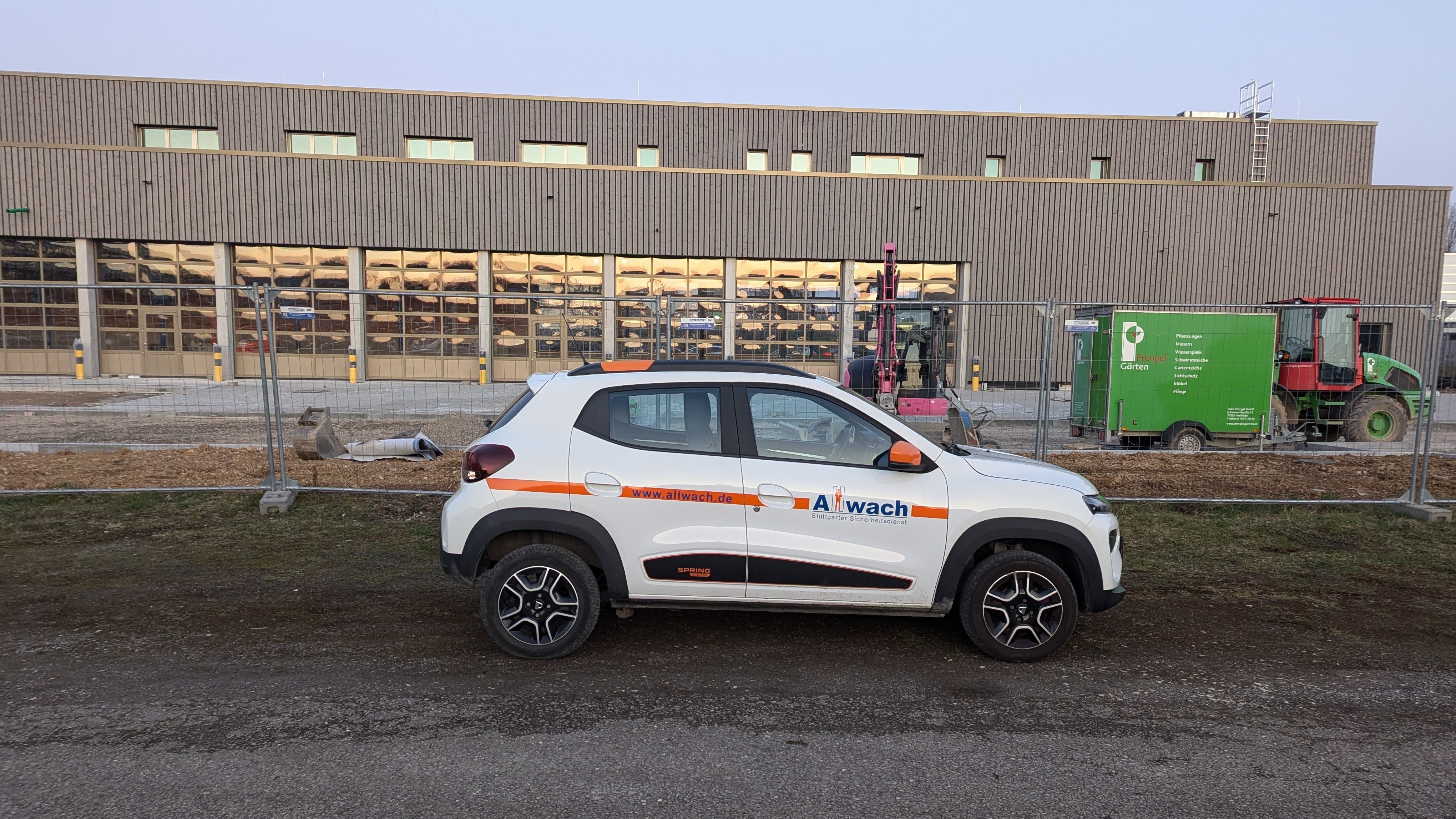 Sicherheitskraft im Einsatz